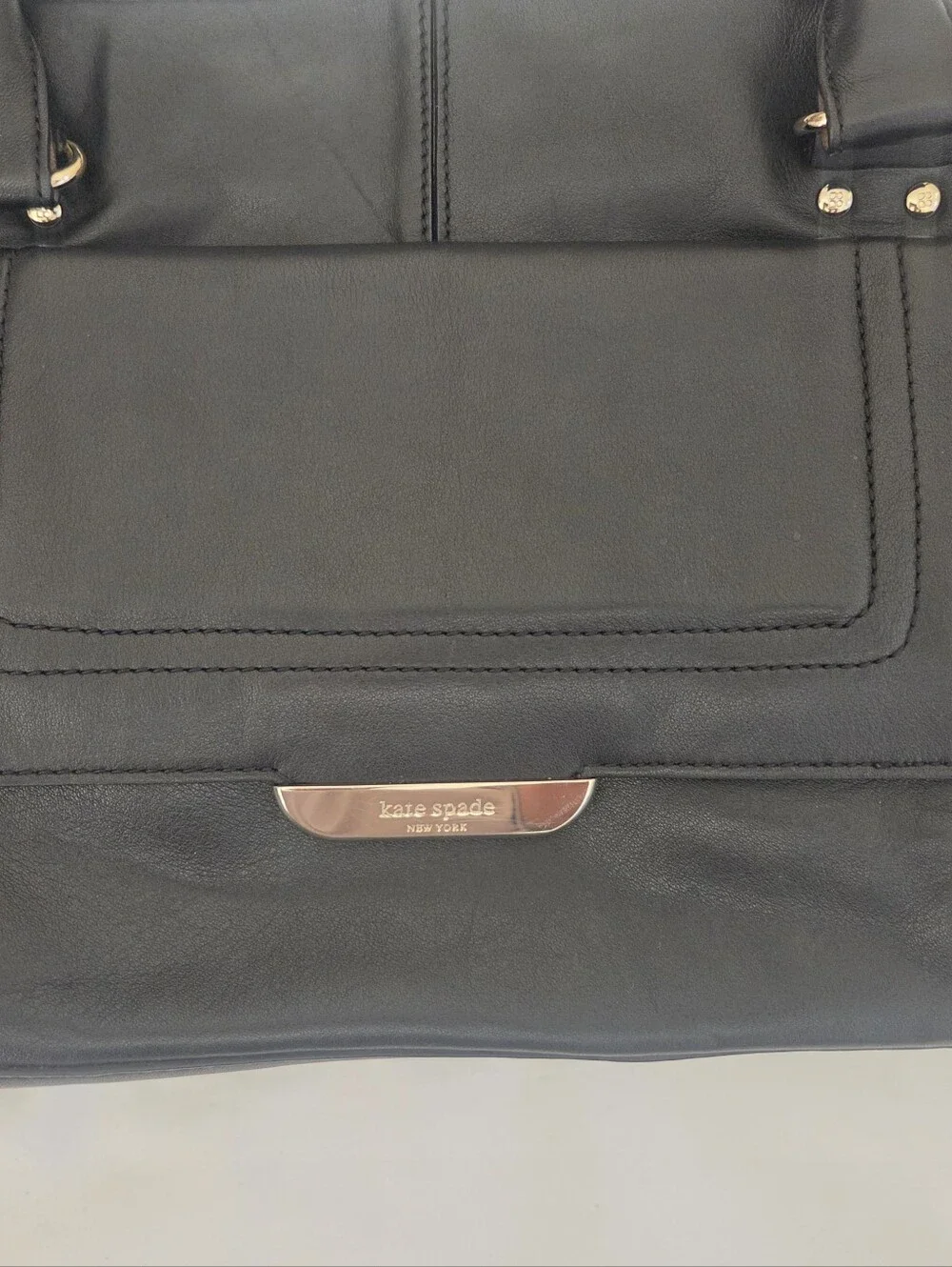 Kate Spade Black Leather Tote Bag
